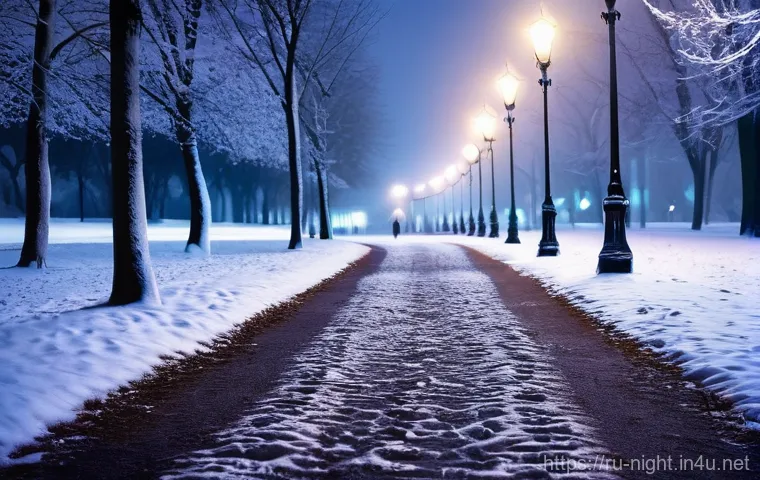 야경이 아름다운 하늘공원 - **Prompt:** An intimate and cozy evening scene in a secluded, well-lit corner of a park. A person, w...